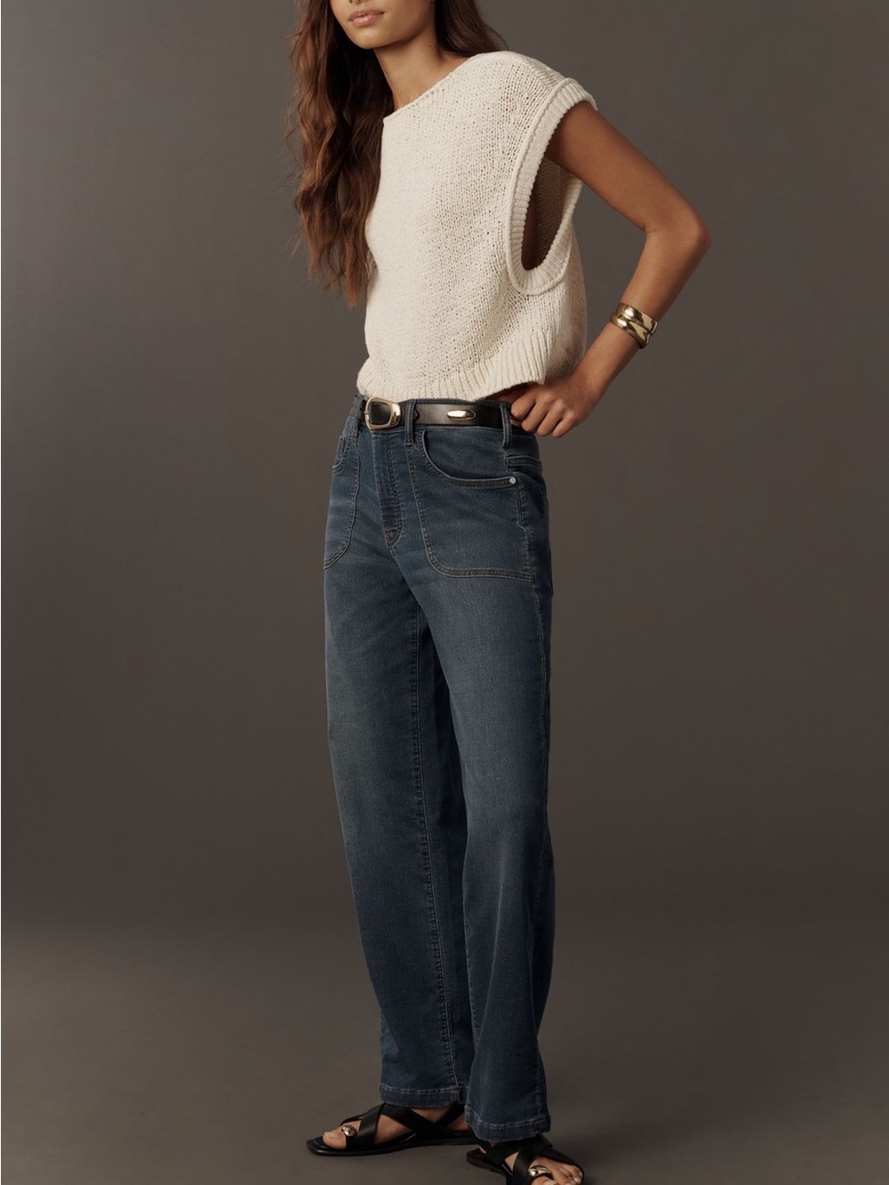 Anthropologie PilcroHigh-Rise Straight Leg Jeans